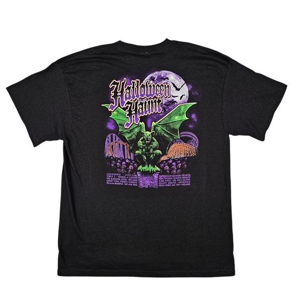 Knotts Other - Knott's Berry Farm (Size XL) Halloween Haunt 2011 Tee Black Graphic‎ T-Shirt NEW